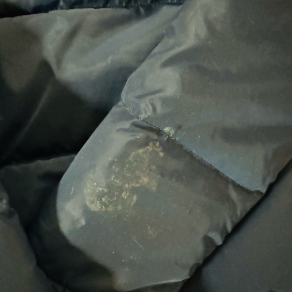 Vintage 70s Prime North Navy Blue Rainbow Stripe Ski Winter Down Jacket VGUC Sm - Picture 11 of 16